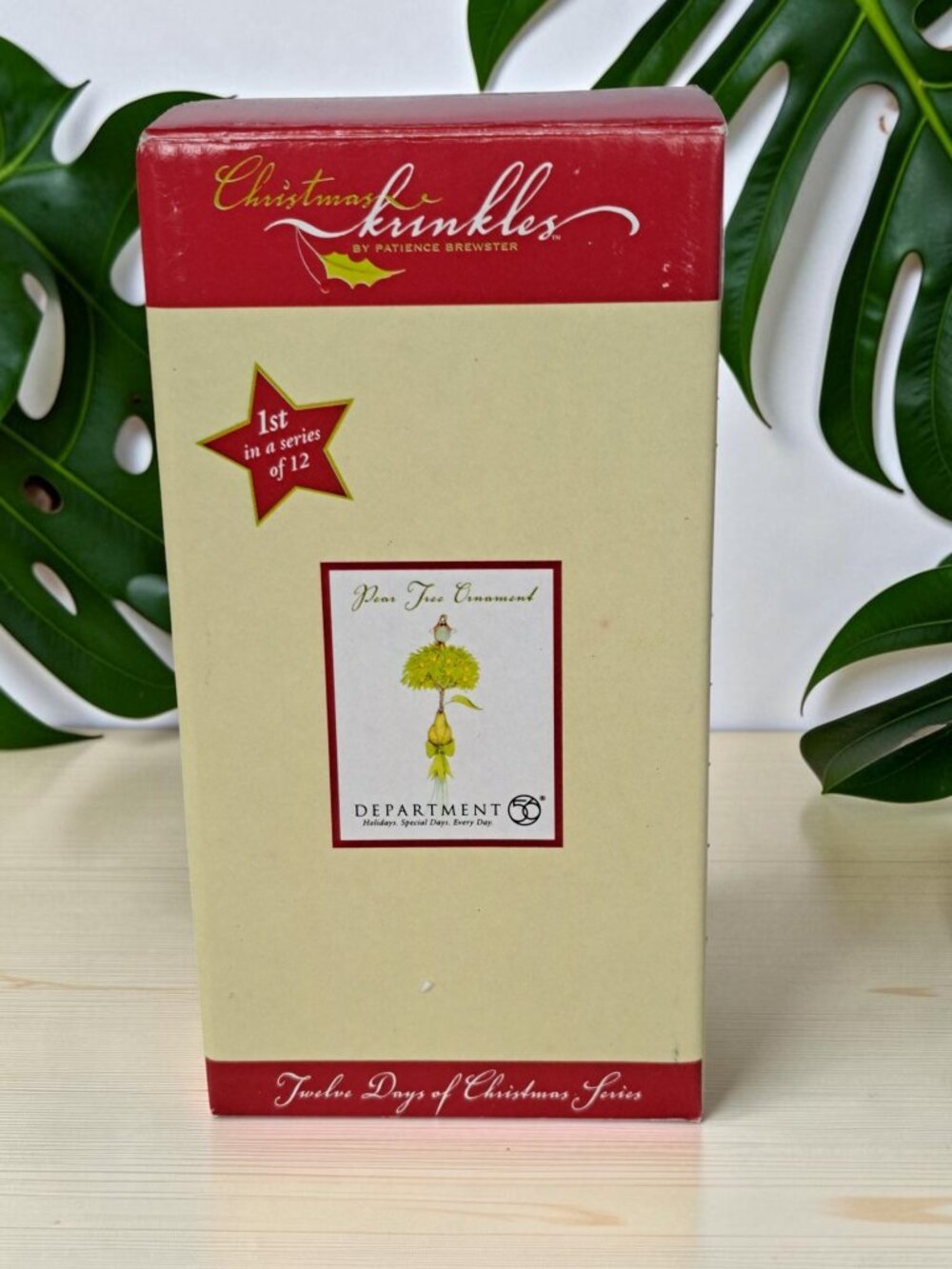 Dept 56 Krinkles Partridge in a Pear Tree Christmas Ornament - Patience Brewster
